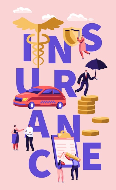 Affiche Du Concept D'assurance