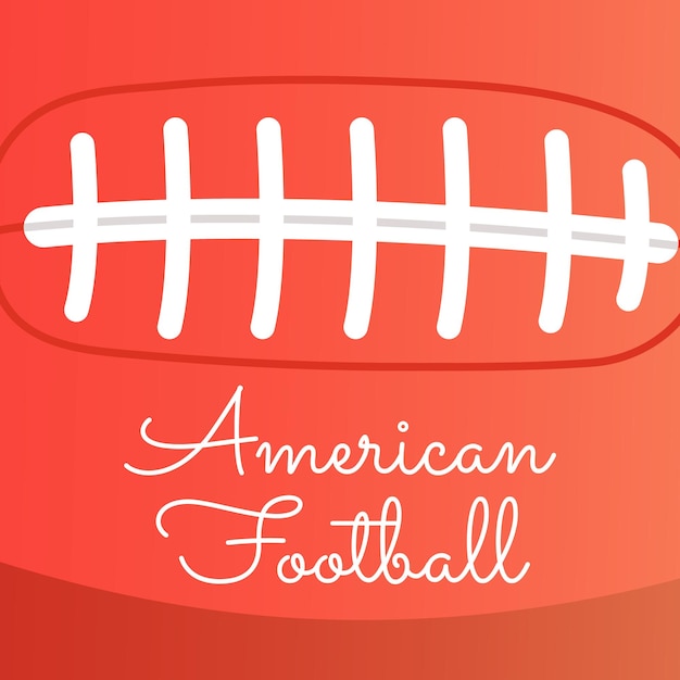 Une affiche du concept de football américain pour la compétition sportive