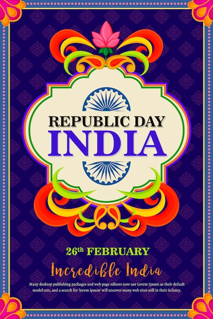 Affiche du festival indien Happy Republic Day