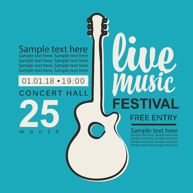 Affiche Du Festival De Musique Live