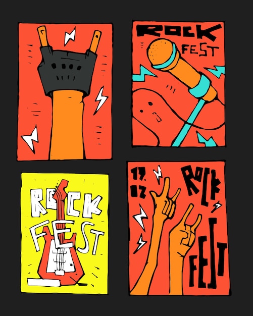 Affiche Du Festival De Musique Rock