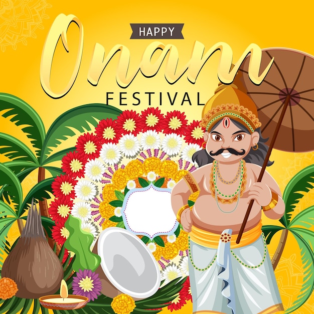 Affiche Du Festival Des Récoltes Hindoues D'onam