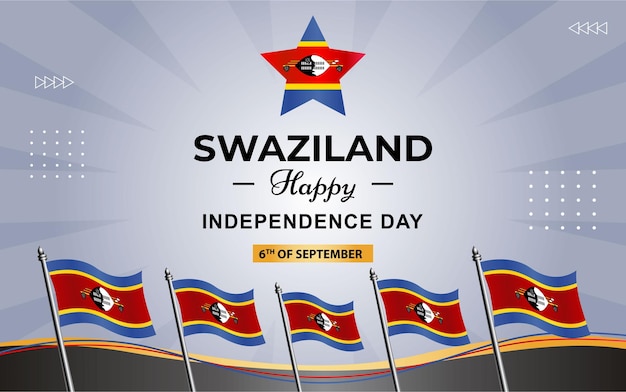 Affiche Du Swaziland Pour Le Jour De L'indépendance