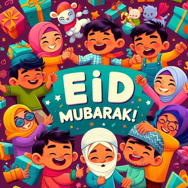 Une Affiche D'eid Mubarak