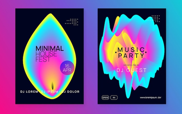 Affiche D'été Et Dépliant Du Festival De Musique