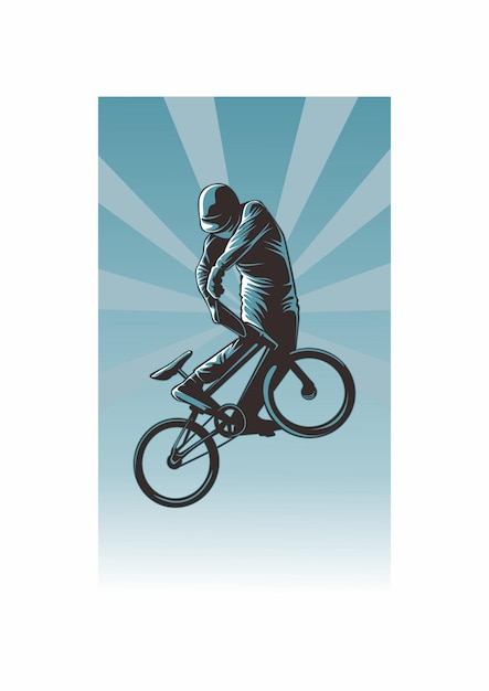 Affiche Extrême De Bmx Freestyle