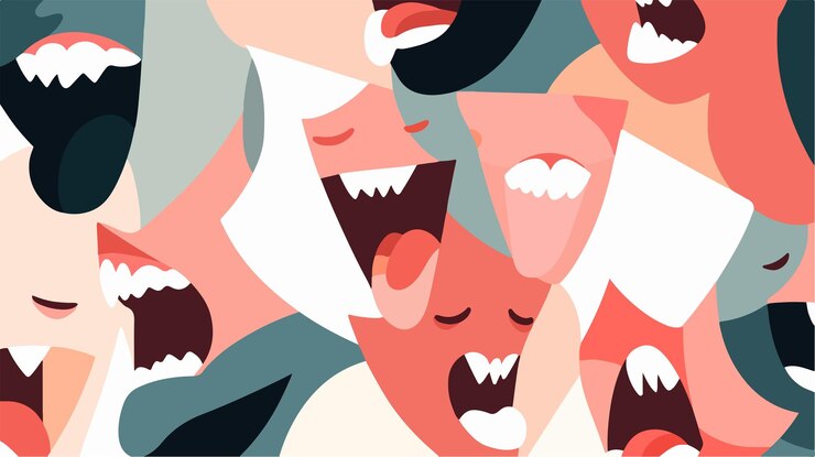 une affiche avec une femme avec les mots le nom dessus