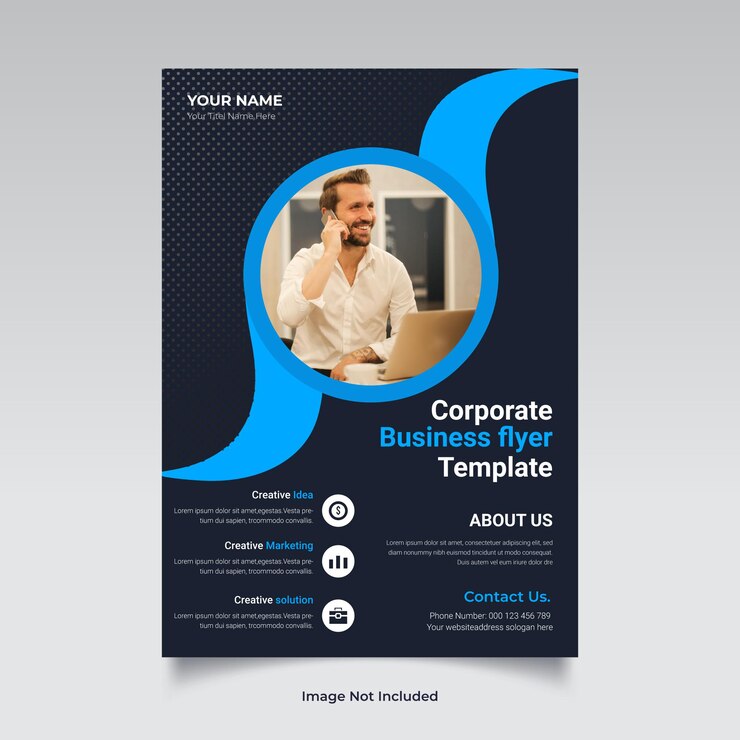 Vecteur affiche de flyer d'entreprise et modèle de flyer d'entreprise moderne