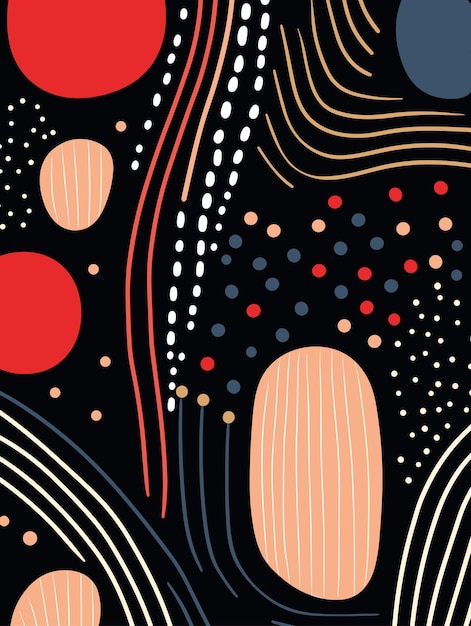 Affiche de fond à motif abstrait