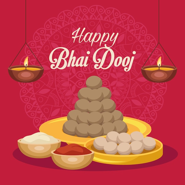 Affiche Heureuse De Bhai Dooj