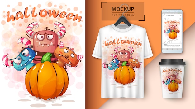 Affiche D'horreur D'halloween Et Merchandising