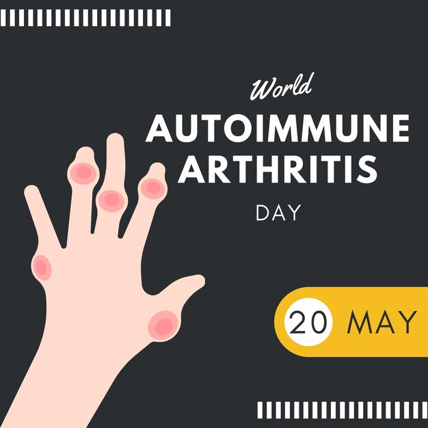 Une Affiche De La Journée Mondiale De L'arthrite Auto-immune