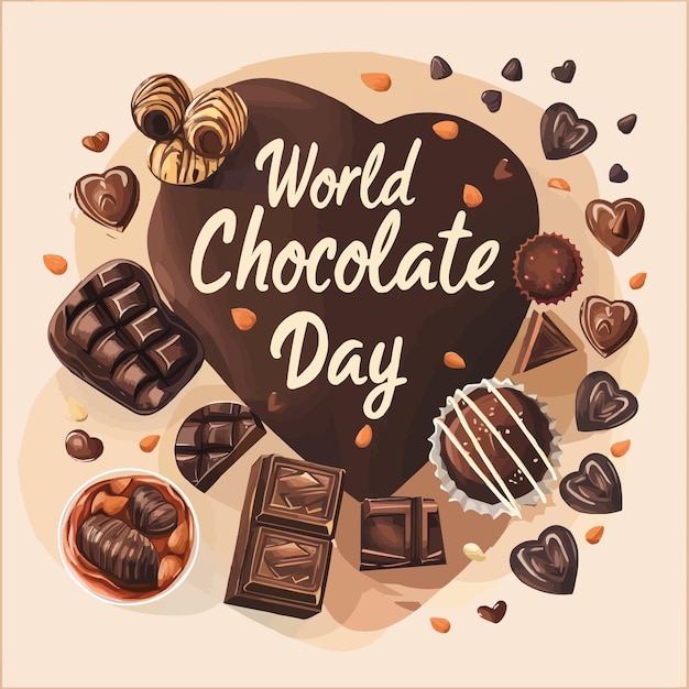 une affiche de la journée mondiale du chocolat