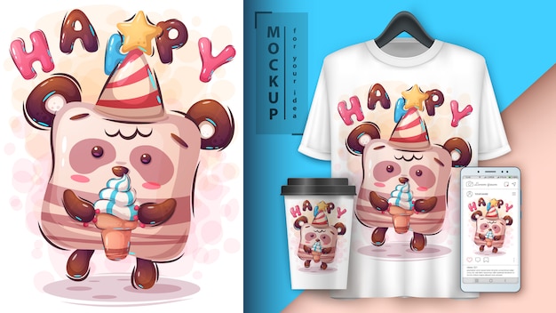 Affiche De Joyeux Anniversaire Et Merchandising