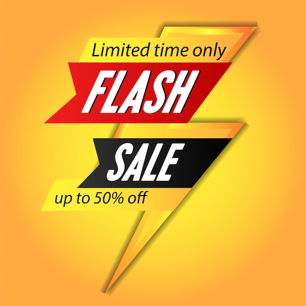 Affiche De Modèle De Bannière De Vente Flash