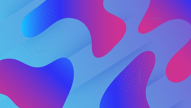 Affiche Moderne Élément Dynamique Pourpre Lumineux Couverture Tech Landin