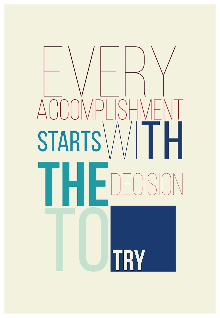 Vecteur affiche de motivation pour un bon début