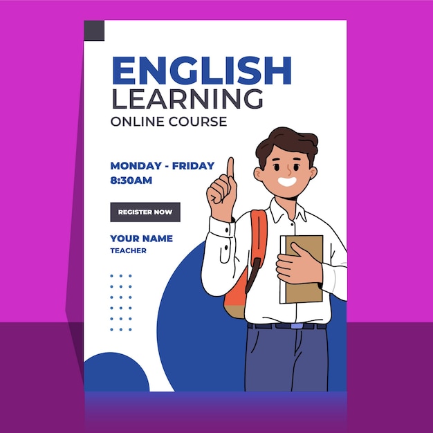 une affiche pour l'enseignement du langage humain