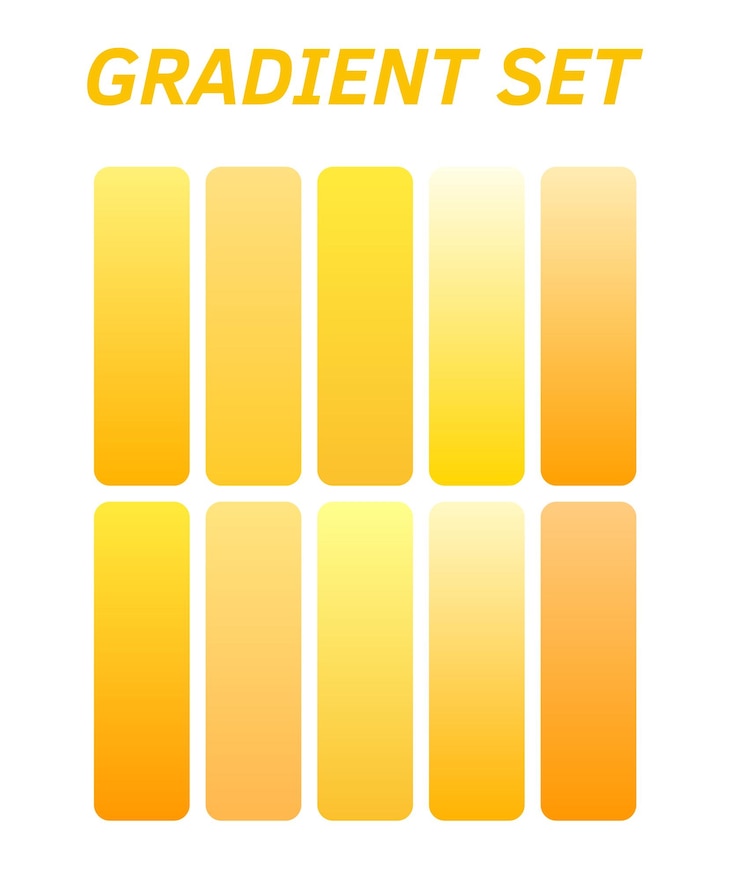 Vecteur une affiche pour un ensemble de carrés oranges et jaunes avec des rayures orange et jaunes