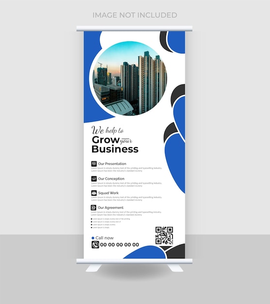 Vecteur une affiche pour une entreprise appelée grow business