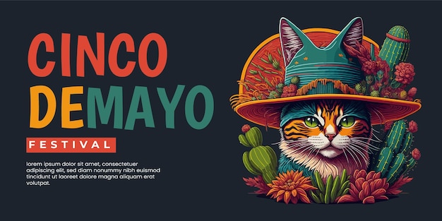 Une affiche pour le festival cinco de mayo