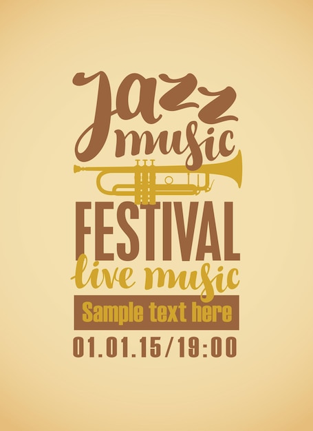 Affiche Pour Le Festival De Jazz