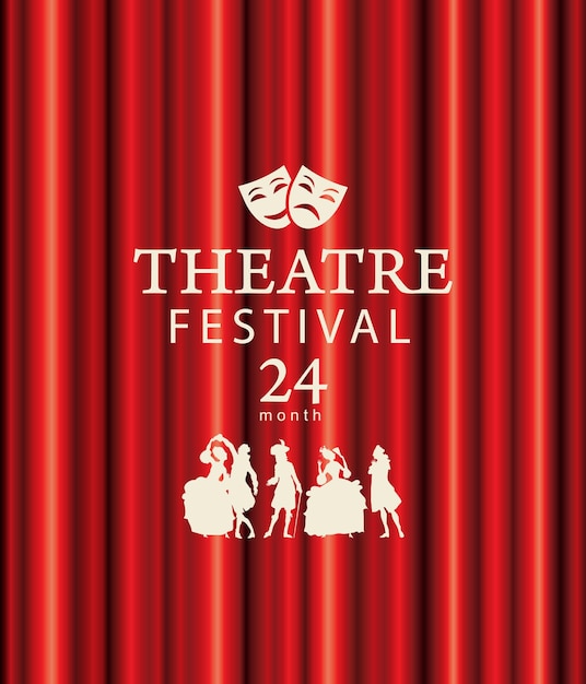 Affiche Pour Le Festival De Théâtre