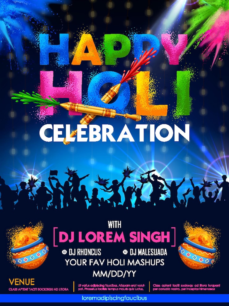 Vecteur une affiche pour une fête appelée happy pompeii