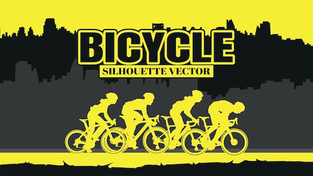 Vecteur une affiche pour gros vélo avec les mots vecteur cycliste dessus.