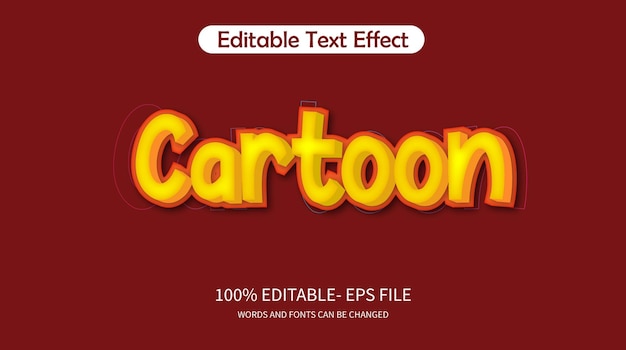 une affiche pour une image de dessin animé qui dit l'effet de texte de dessin dessin