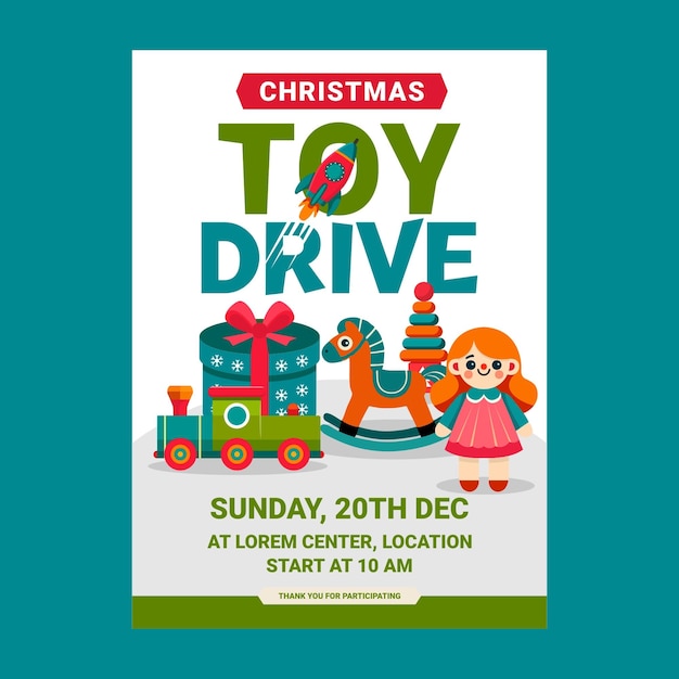 une affiche pour un lecteur de jouets avec une voiture de jouets dessus