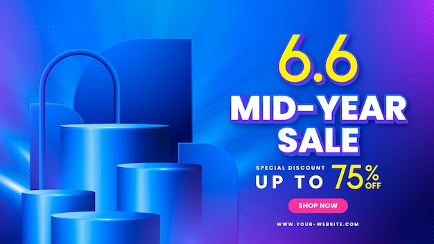 Une affiche pour une promotion des ventes pour une vente du nouvel an.