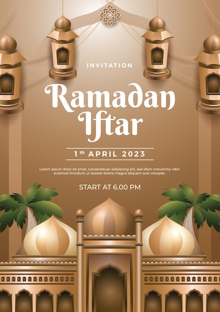 Une Affiche Pour Le Ramadan C'est Le 29 Avril.