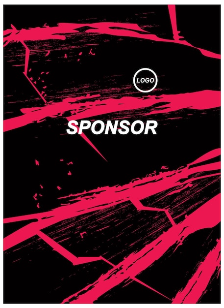 Une affiche pour un sponsor appelé sponsor