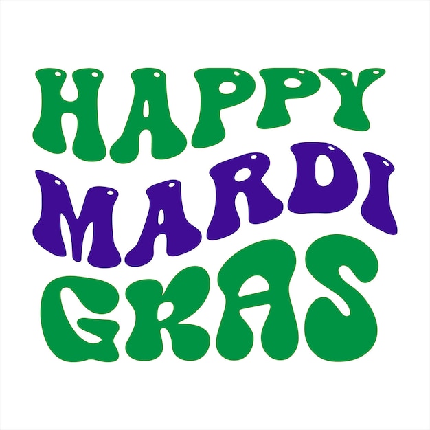 Vecteur une affiche qui dit joyeux mardi gras dessus