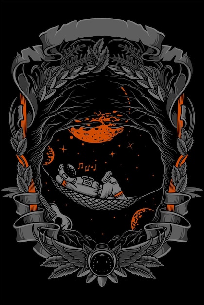 Une affiche qui dit 'la lune' dessus
