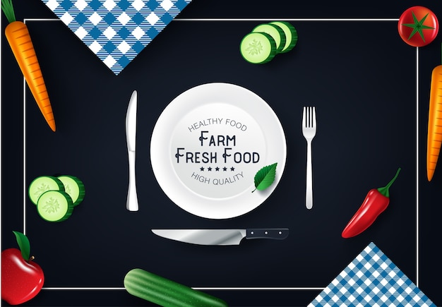 Affiche de régime faible en glucides