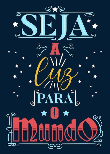 Vecteur affiche rétro inspirée en portugais brésilien. traduction : 