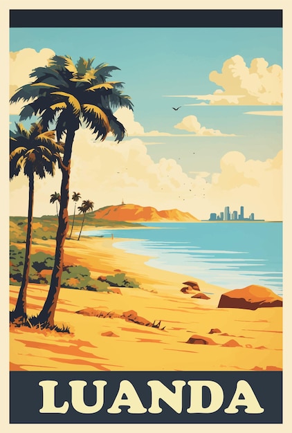 Affiche rétro de Luanda