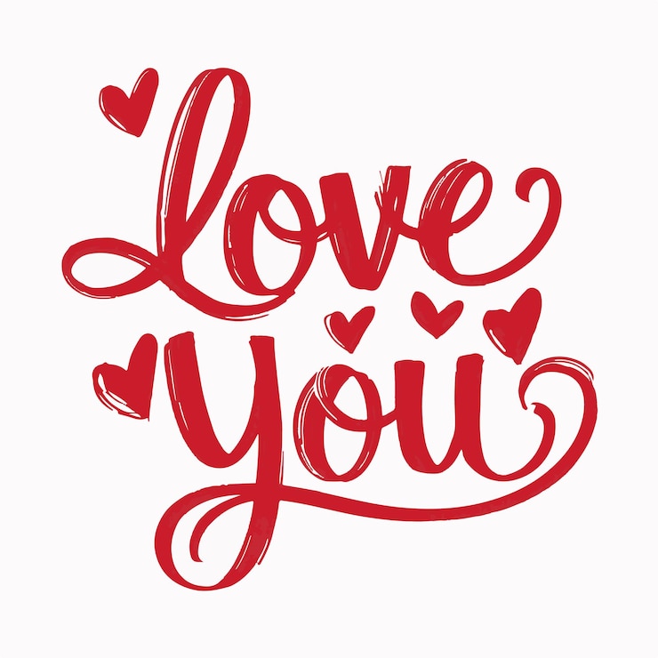 Vecteur une affiche rouge et blanche avec de l'amour écrit dessus