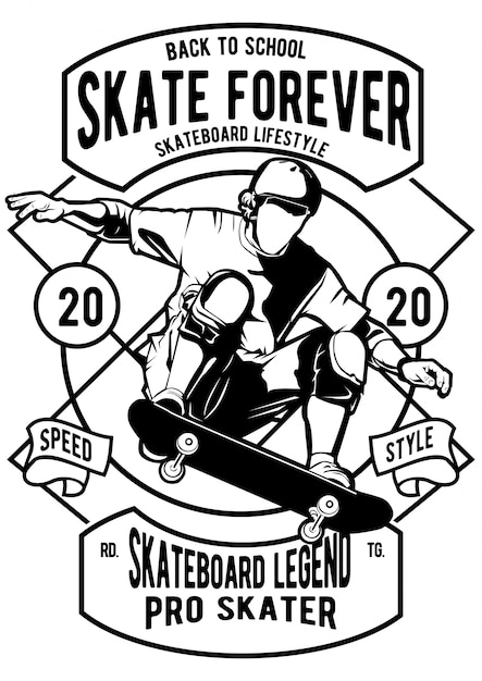 Affiche Skate Forever