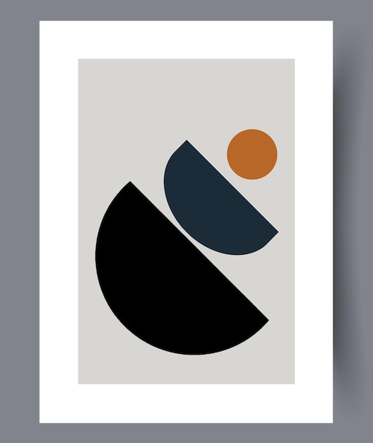 Affiche Vectorielle D'art Mural Imprimable. Design Minimaliste Dessiné à La Main Pour Un Intérieur Scandinave.