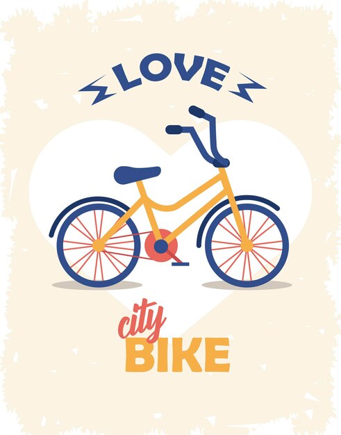 Affiche De Vélo D'amour