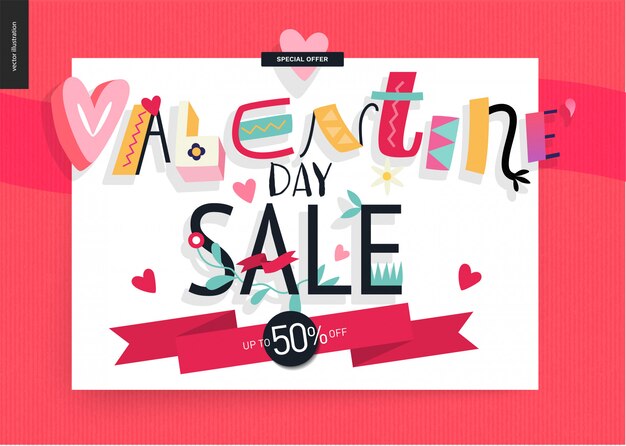 Affiche De Vente Saint Valentin