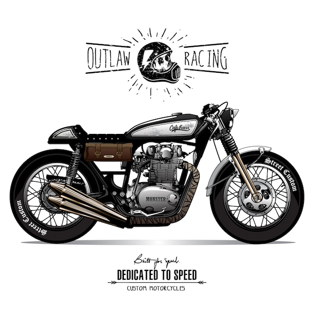 Affiche Vintage Cafe Racer