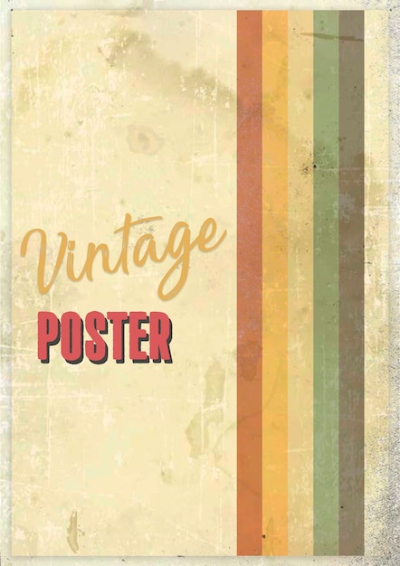 Vecteur affiche vintage