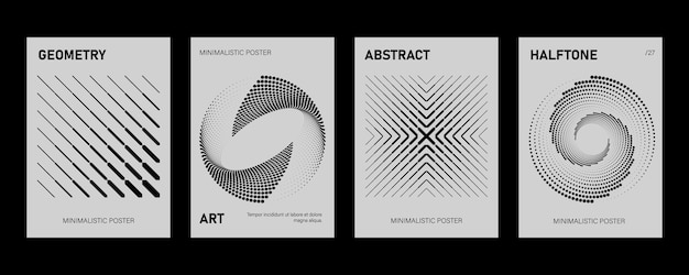 Des affiches géométriques minimalistes