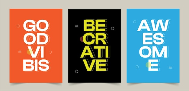 Des affiches motivantes