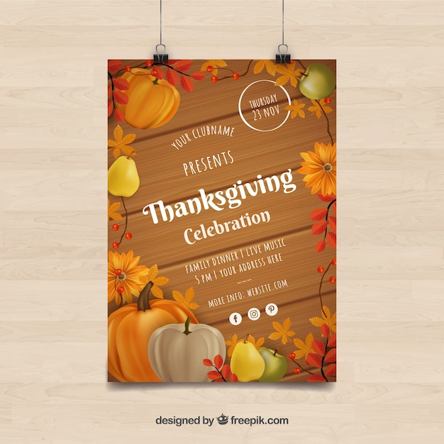 Vecteur affiches de thanksgiving day dans le style vintage