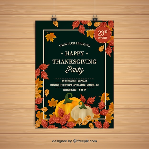 Vecteur affiches de thanksgiving day dans le style vintage